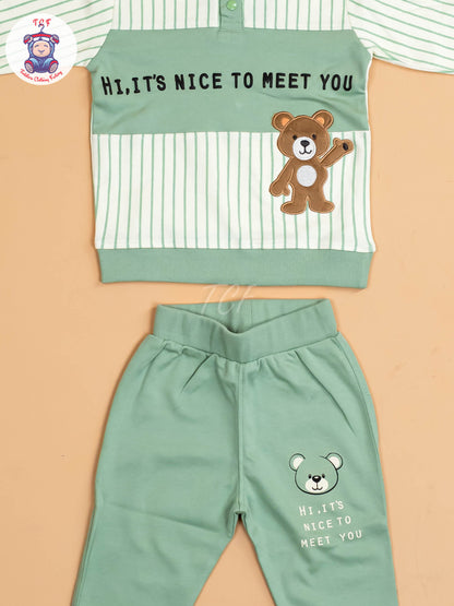 Green - T-Shirts With Shirt and Shorts