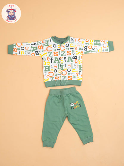 Pista - Printed Full Hand Shirt With Plain Pant