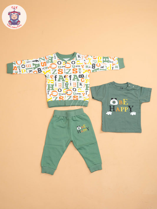 Pista - Printed Full Hand Shirt With Plain Pant