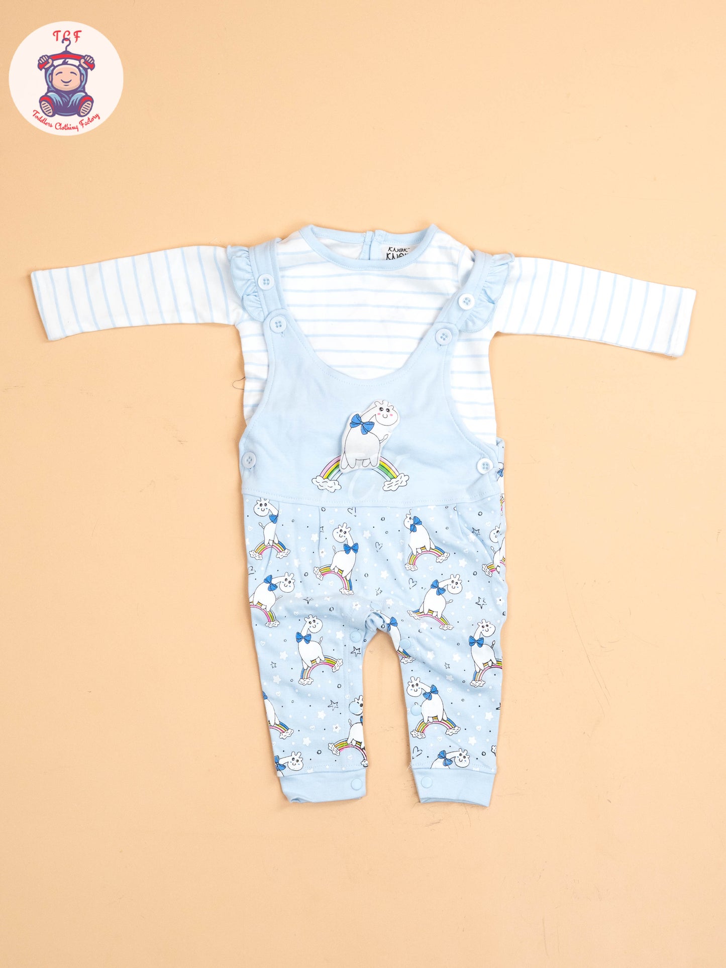 White & Sky Blue  - Jumpsuits