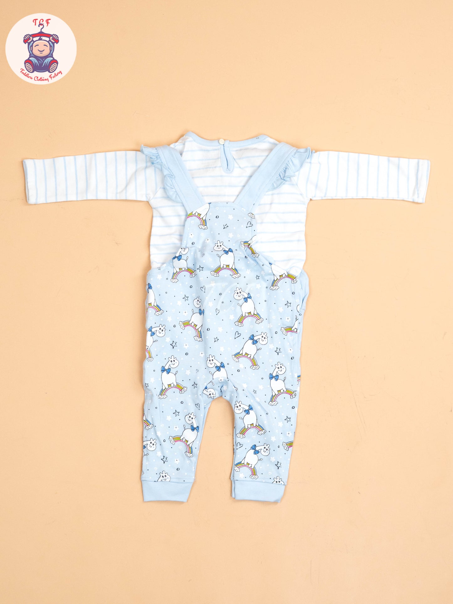 White & Sky Blue  - Jumpsuits