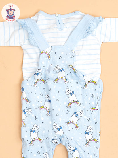 White & Sky Blue  - Jumpsuits