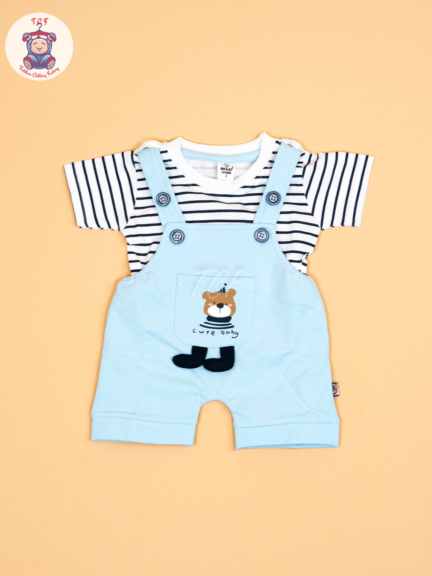 White & Sky Blue   - Jumpsuits