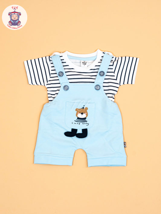 White & Sky Blue   - Jumpsuits