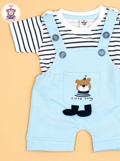 White & Sky Blue   - Jumpsuits