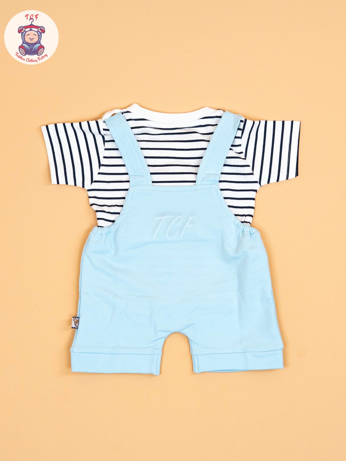 White & Sky Blue   - Jumpsuits