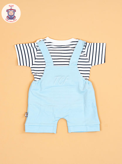 White & Sky Blue   - Jumpsuits