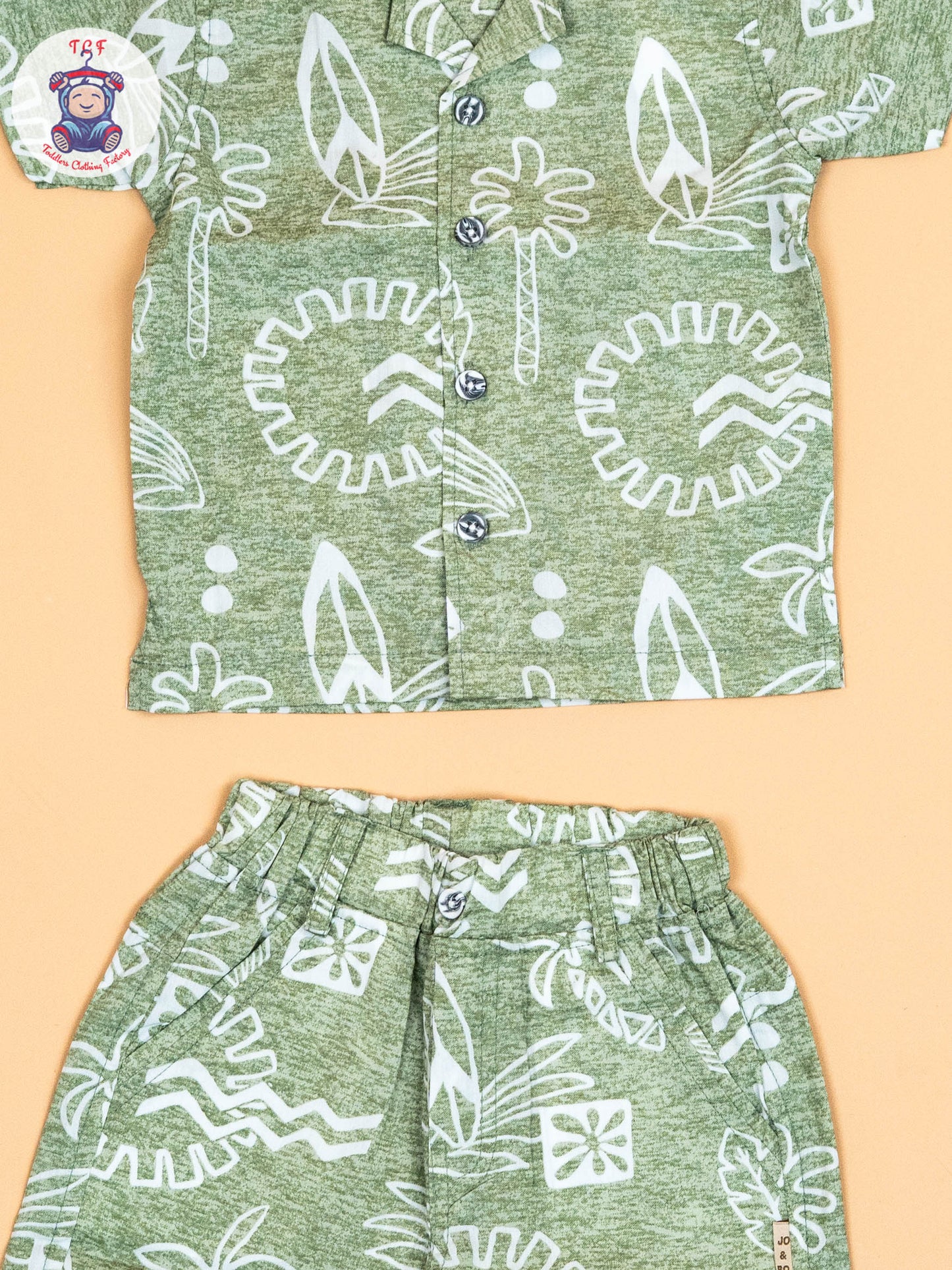Green  - Rocket Boys Readymade Cotton Shirts & Shorts
