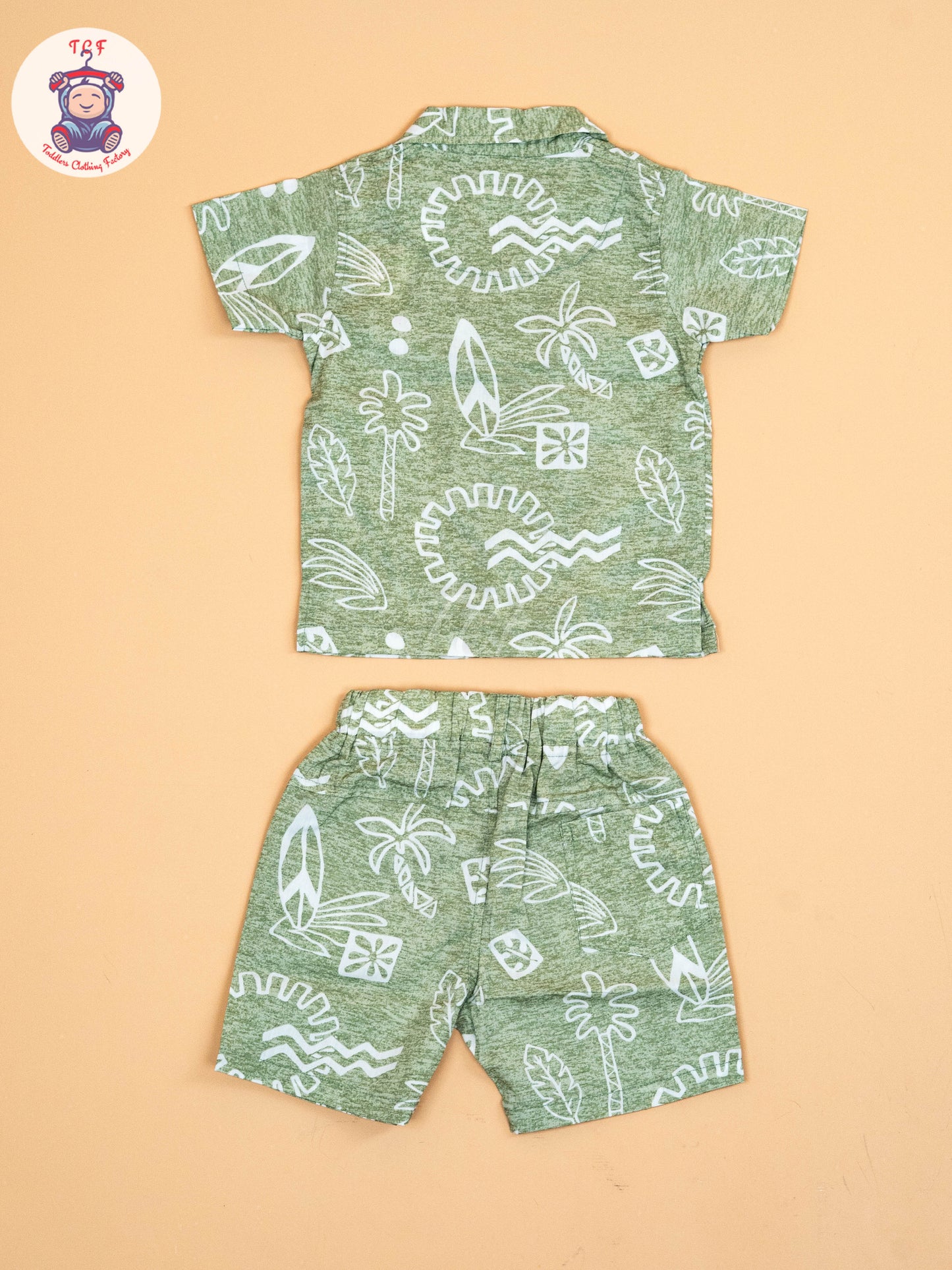 Green  - Rocket Boys Readymade Cotton Shirts & Shorts