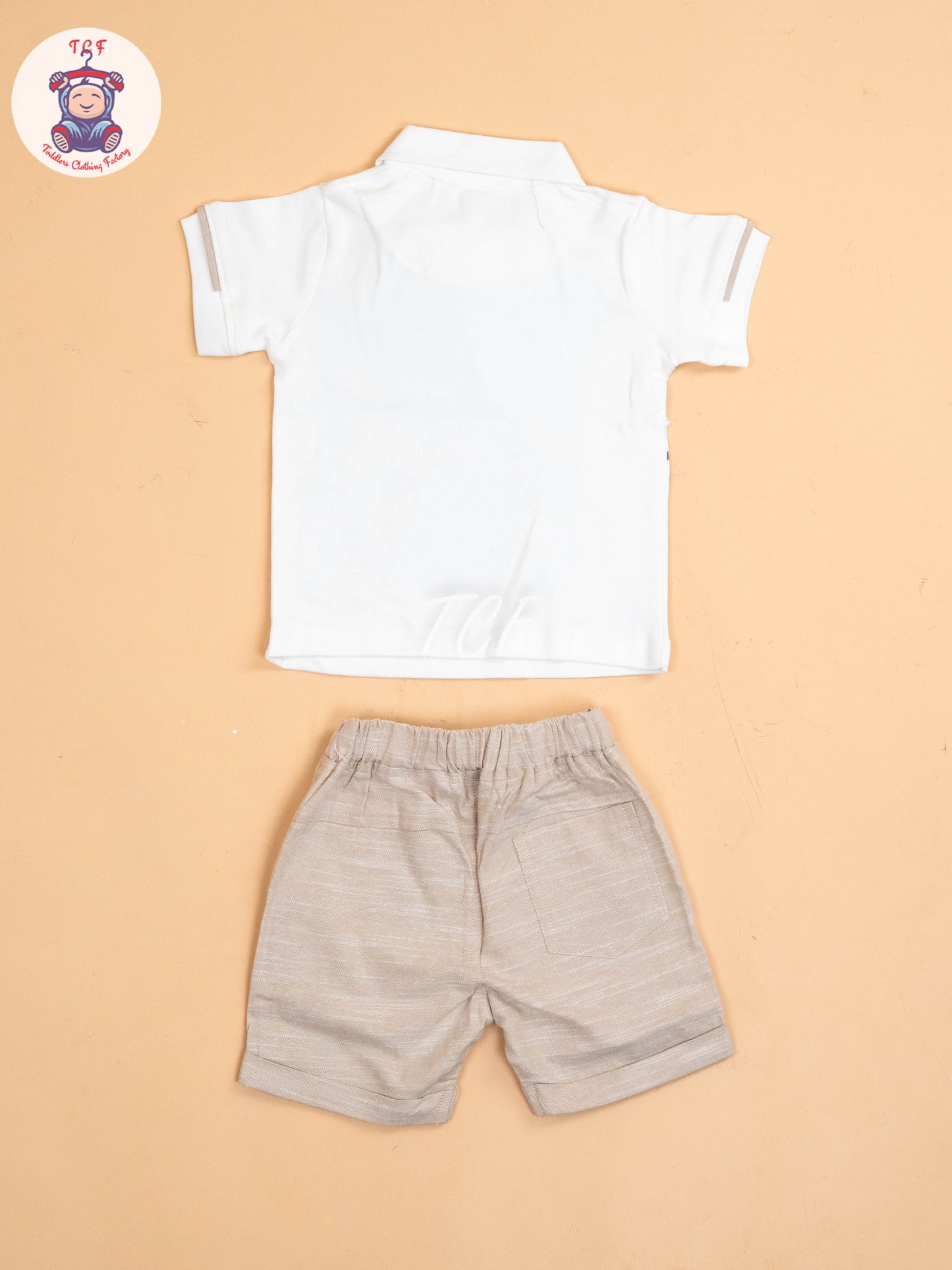 Beige - T- Shirts & Shorts
