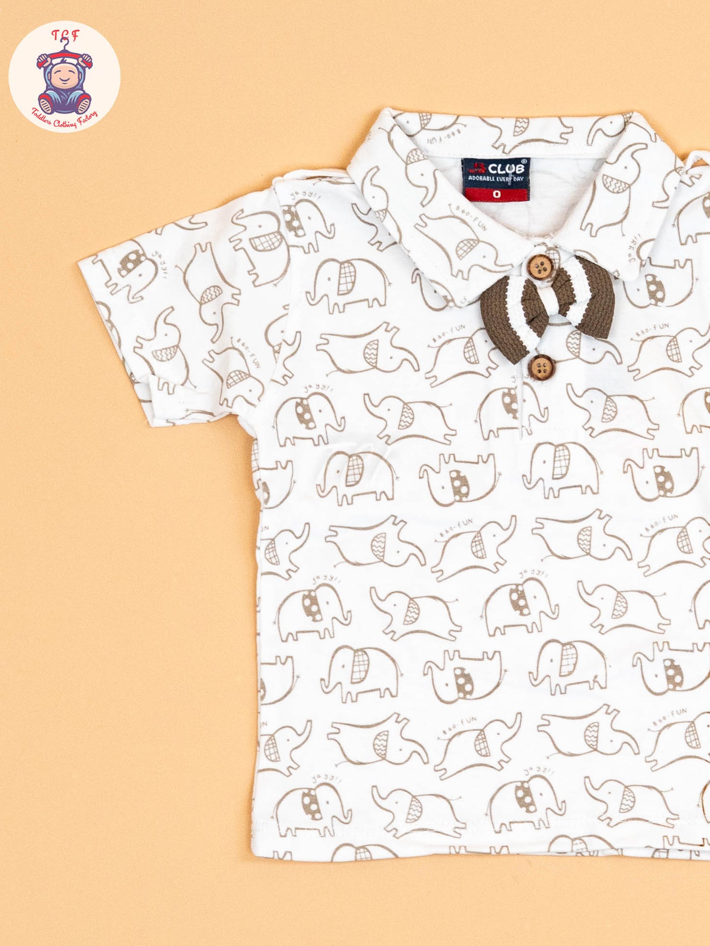 White & Brown - T-Shirts & Jumpsuits