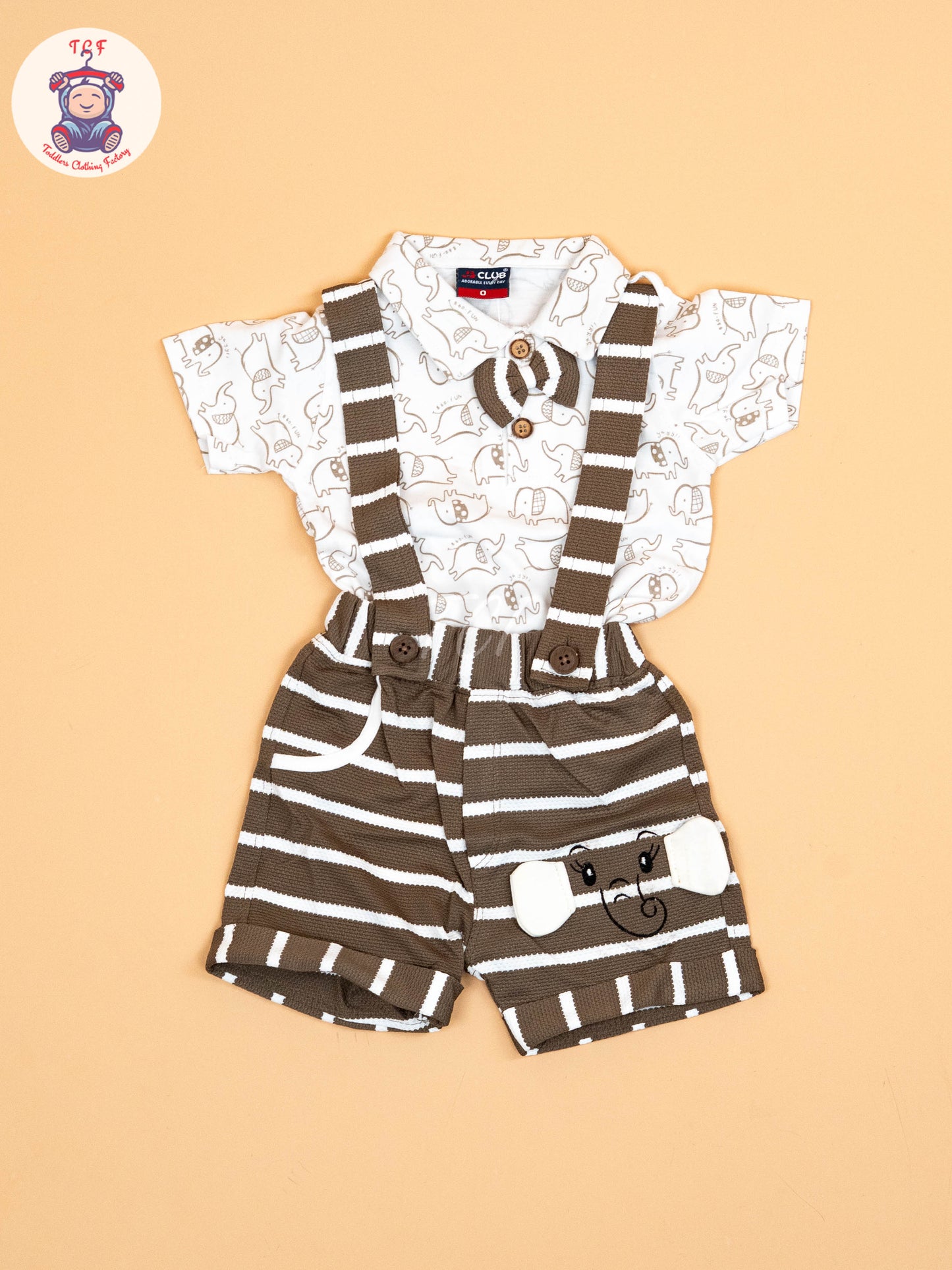 White & Brown - T-Shirts & Jumpsuits