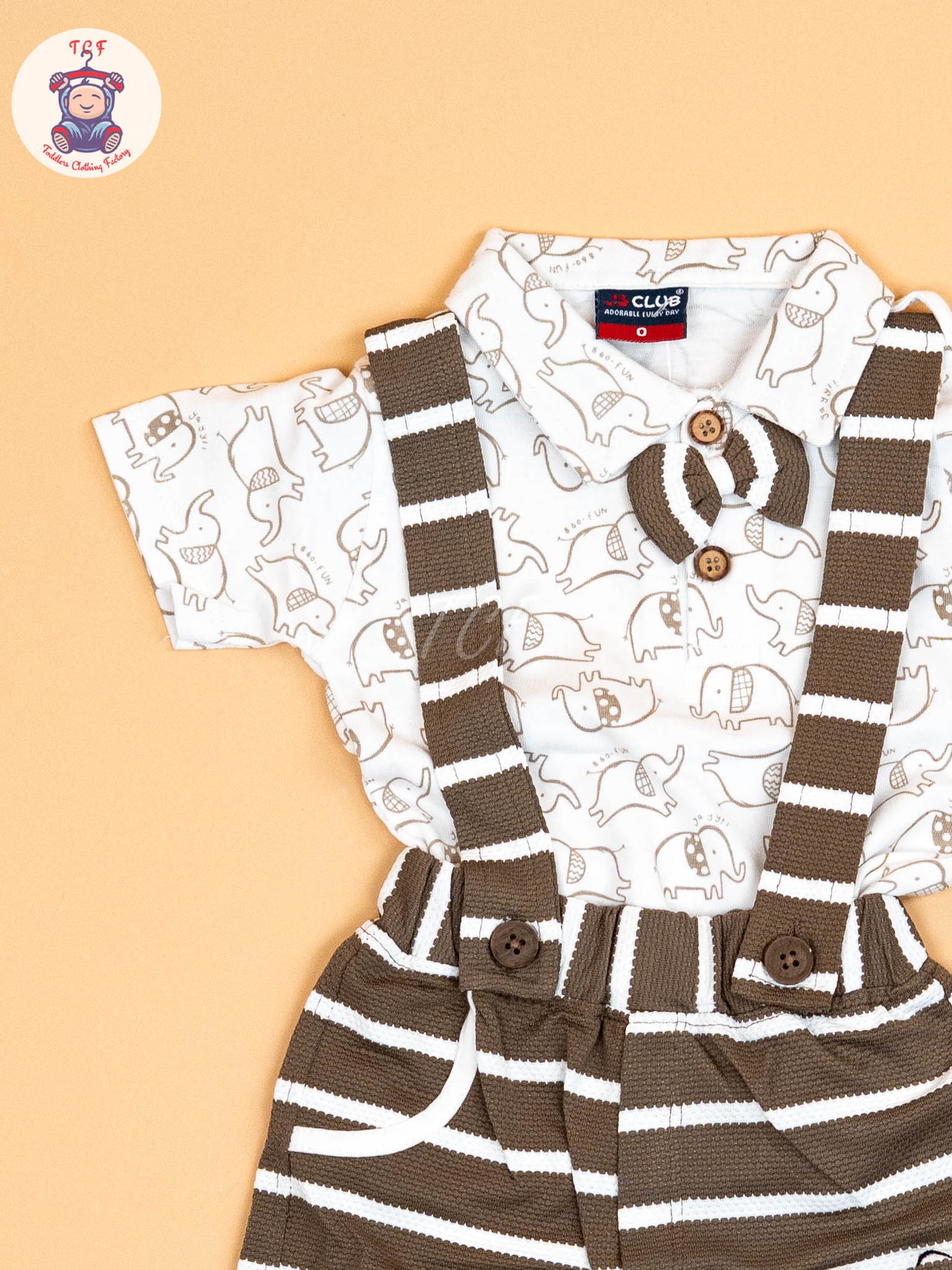 White & Brown - T-Shirts & Jumpsuits