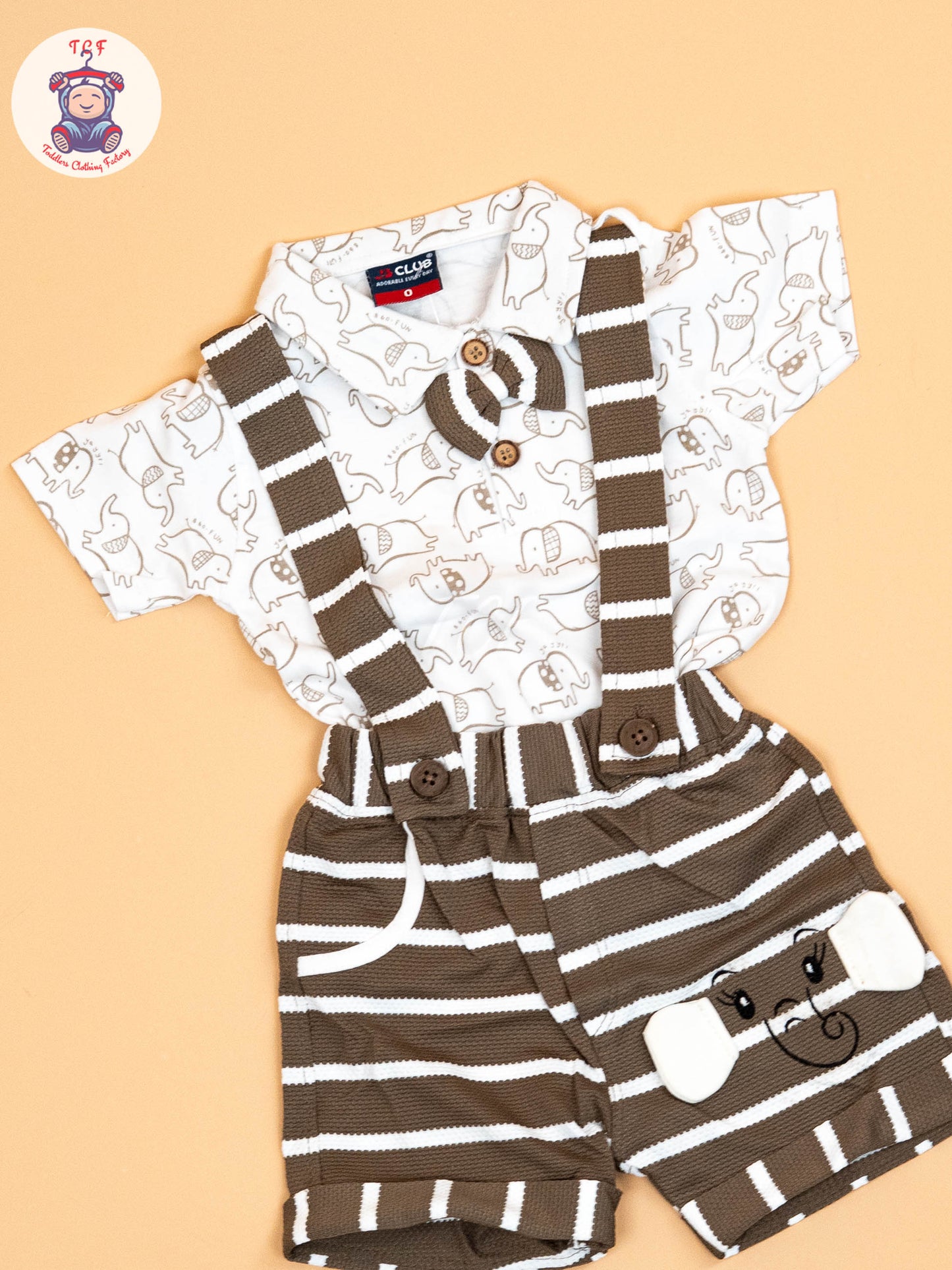 White & Brown - T-Shirts & Jumpsuits