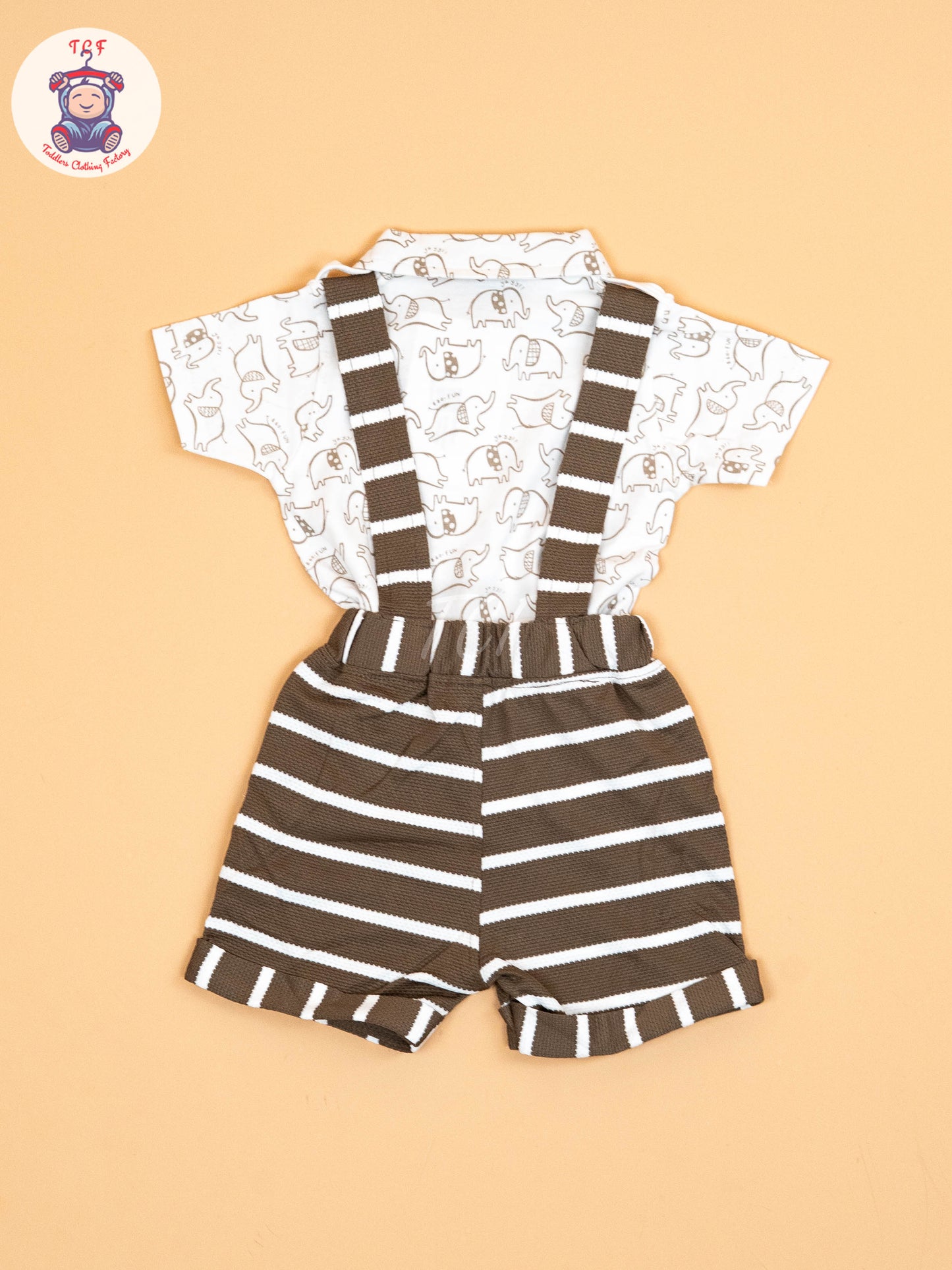 White & Brown - T-Shirts & Jumpsuits