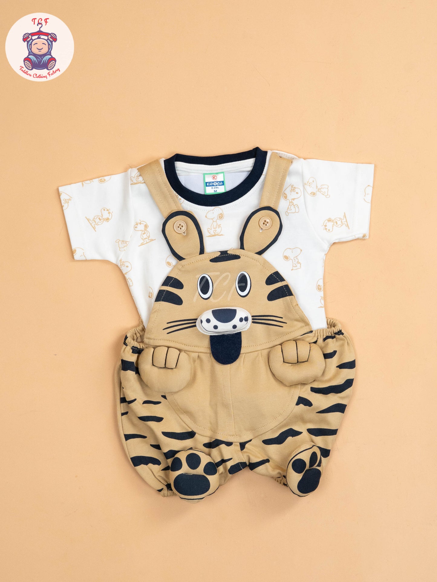 White & Beige  - Cat Jumpsuits