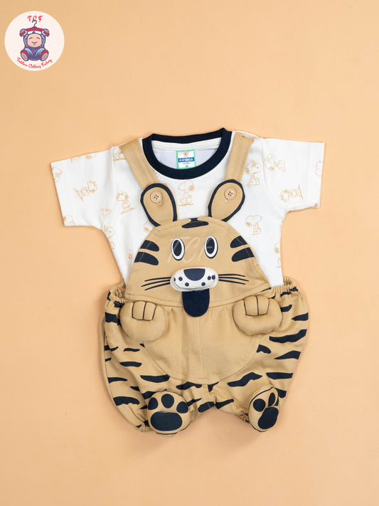 White & Beige  - Cat Jumpsuits