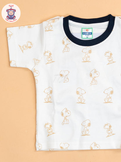 White & Beige  - Cat Jumpsuits