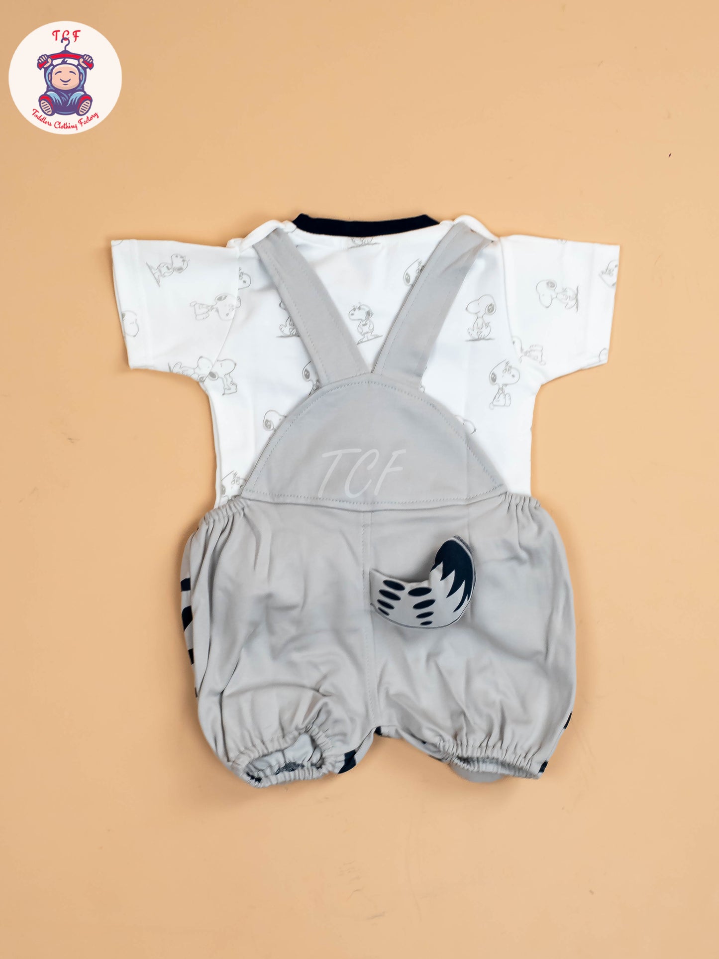 White & Grey  - Cat Jumpsuits