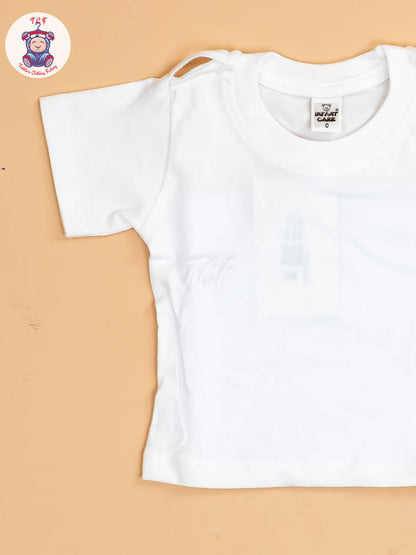 White & Maroon - T-Shirts & Jumpsuits