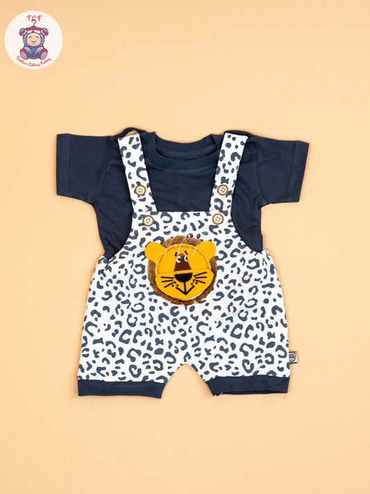 White & Navy Blue - T-Shirts & Jumpsuits