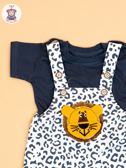 White & Navy Blue - T-Shirts & Jumpsuits