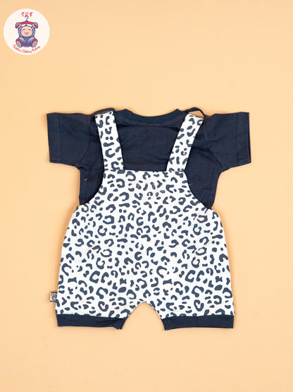 White & Navy Blue - T-Shirts & Jumpsuits