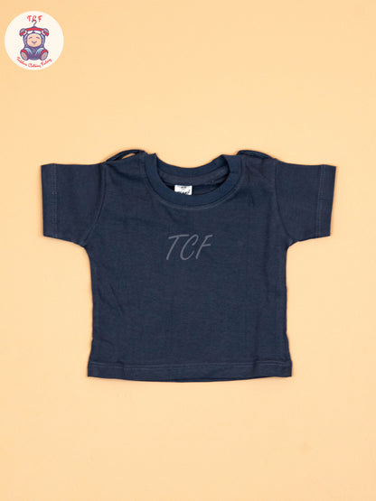 White & Navy Blue - T-Shirts & Jumpsuits