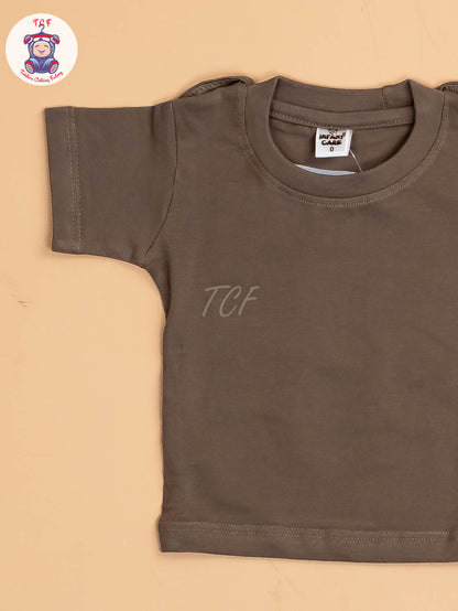 White & Brown - T-Shirts & Jumpsuits