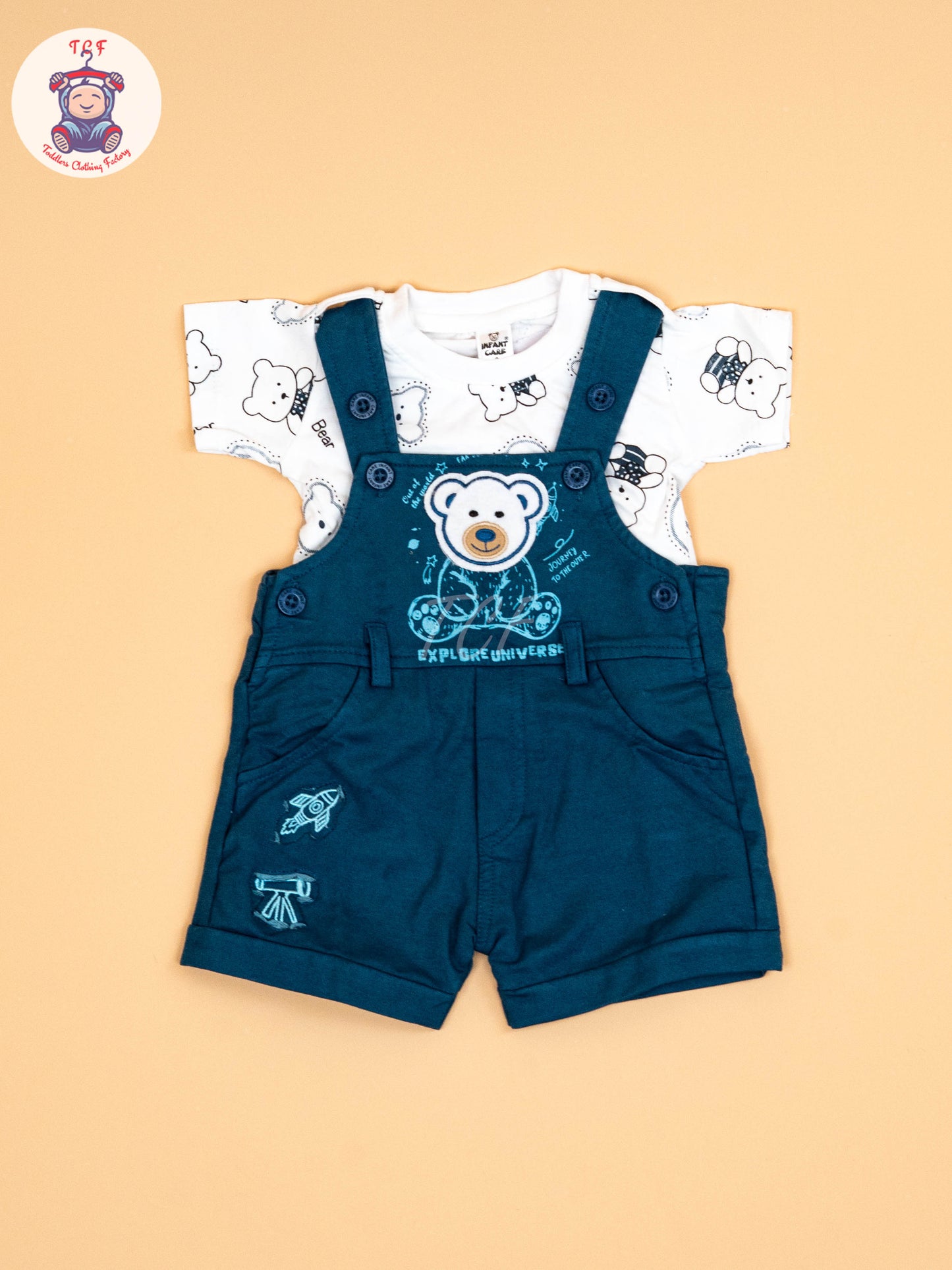 White & Blue - T-Shirts & Jumpsuits