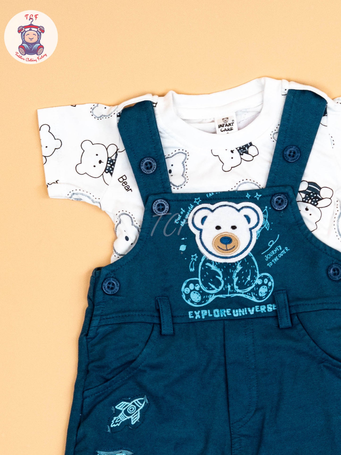 White & Blue - T-Shirts & Jumpsuits