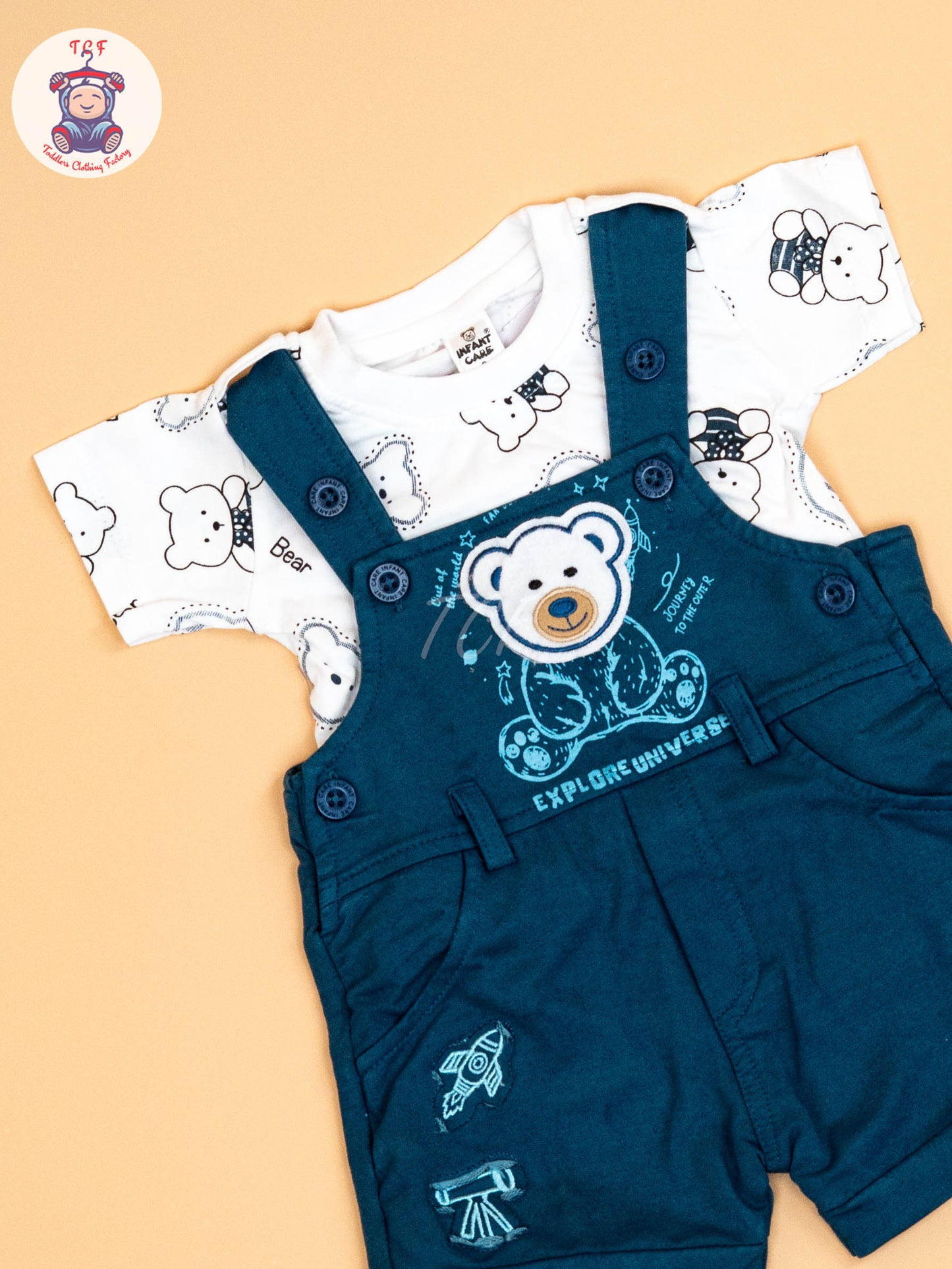 White & Blue - T-Shirts & Jumpsuits