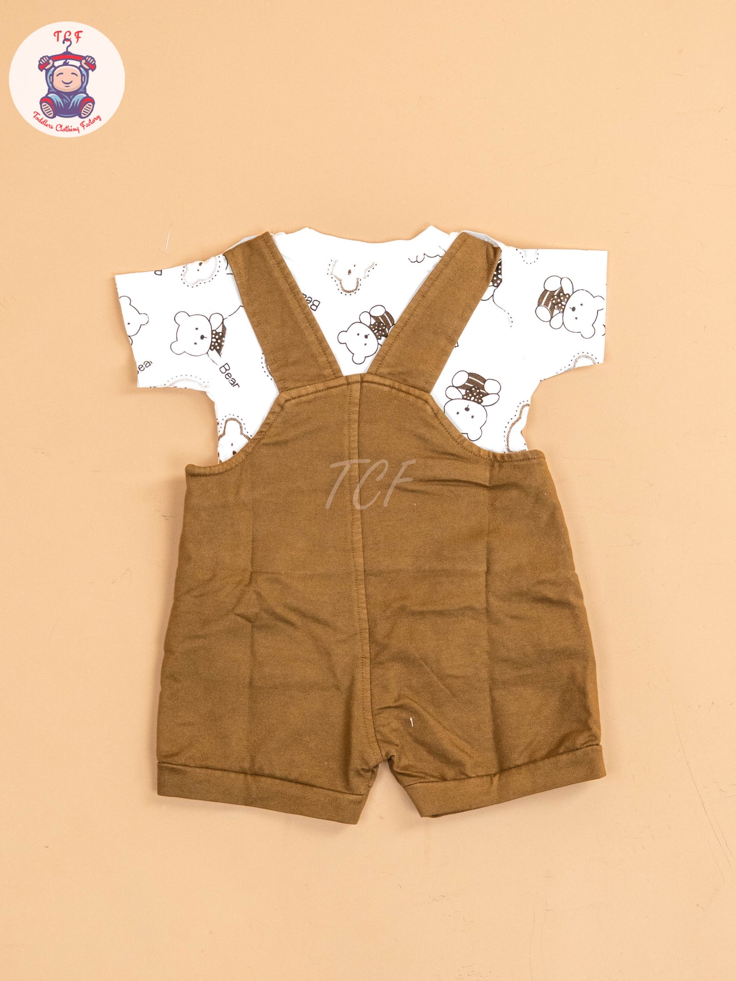 White & Brown- T-Shirts & Jumpsuits