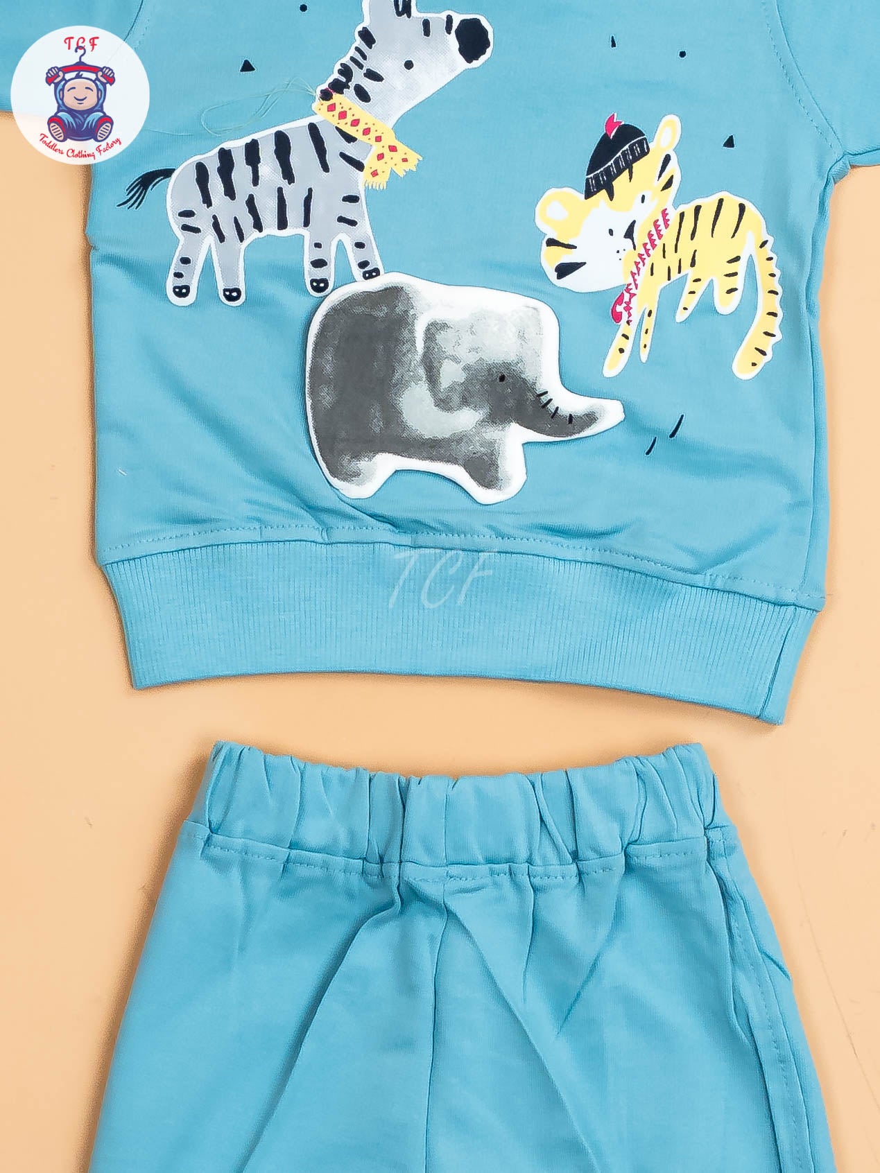 Sky Blue & White - T-Shirts & Shorts