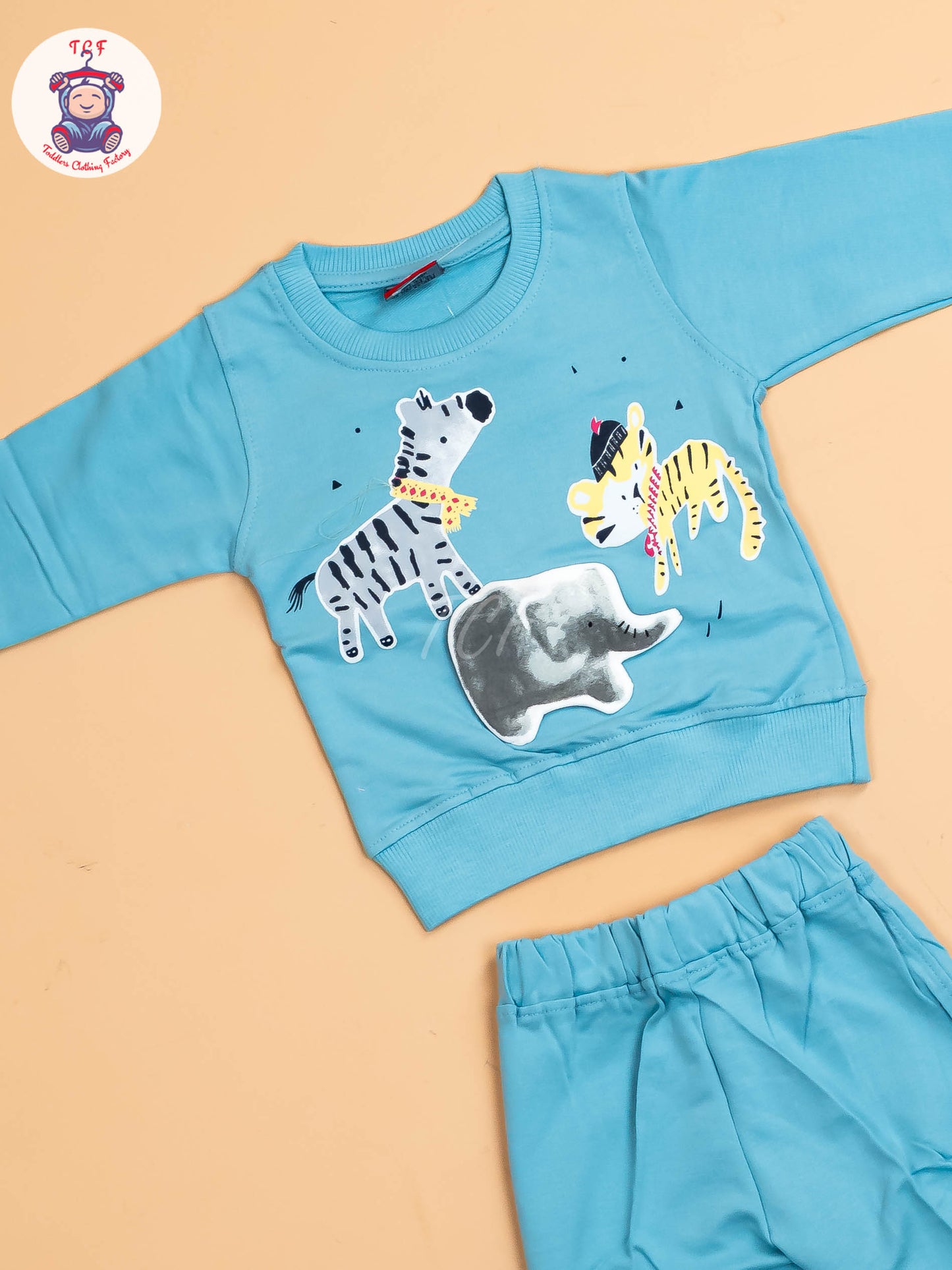 Sky Blue & White - T-Shirts & Shorts