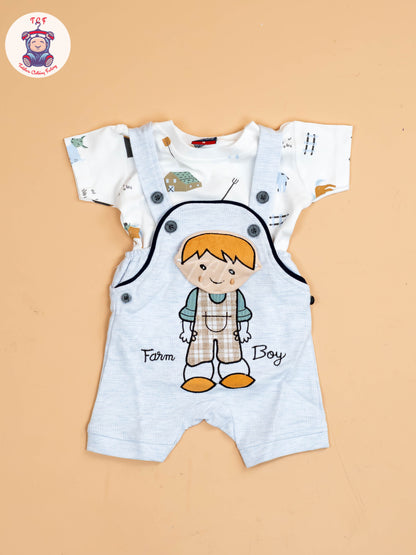 White & Blue-Jumpsuits