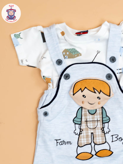 White & Blue-Jumpsuits