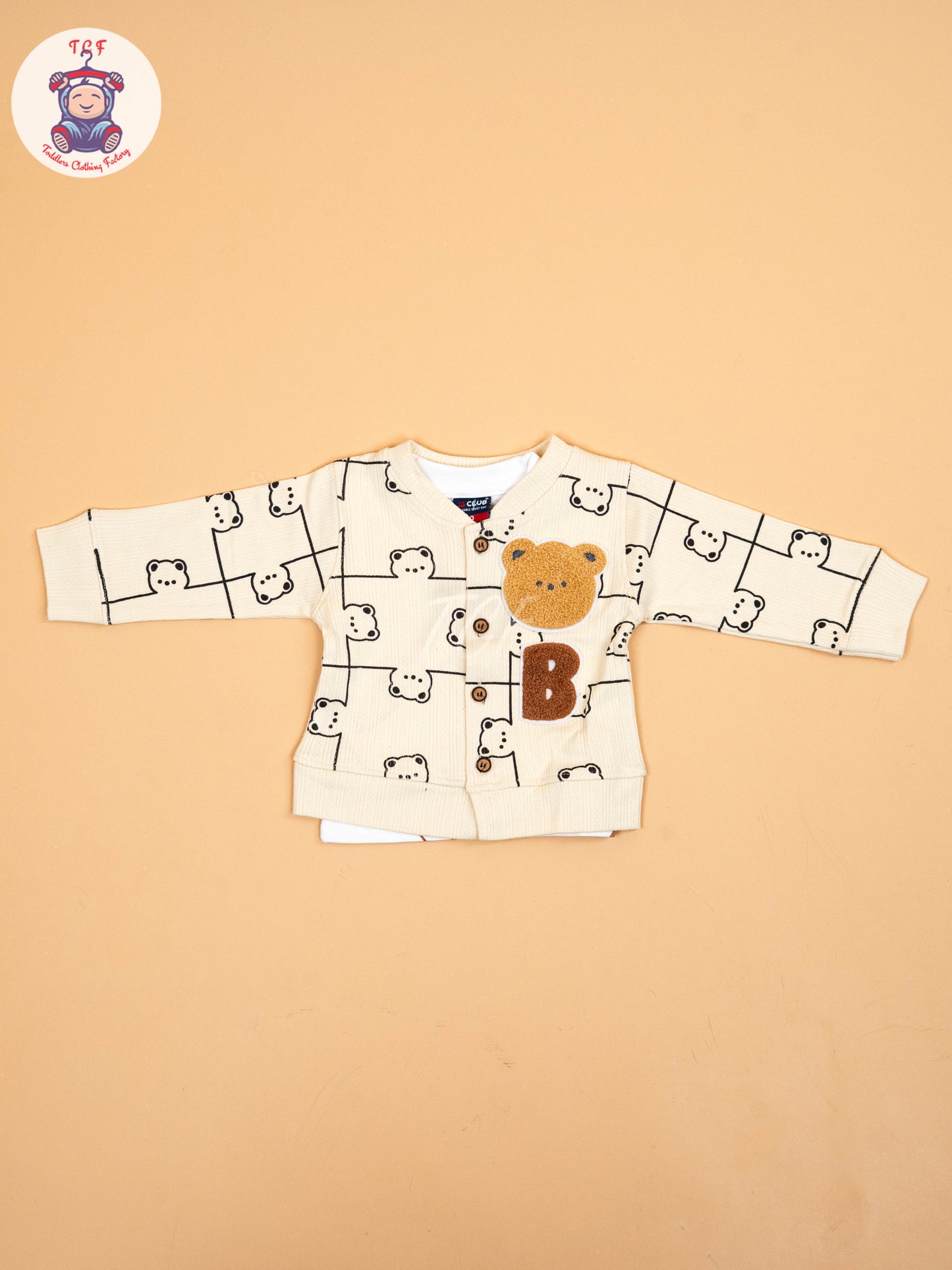 Cream -  Shirt With Shorts