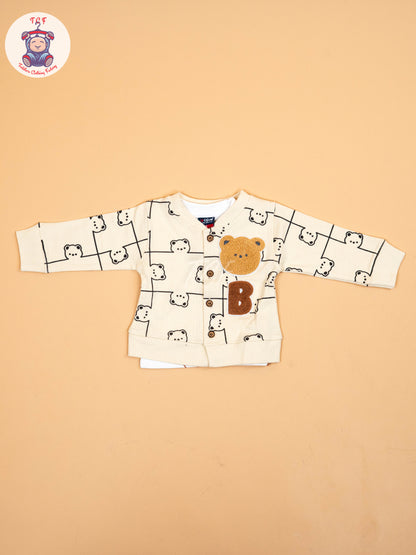 Cream -  Shirt With Shorts