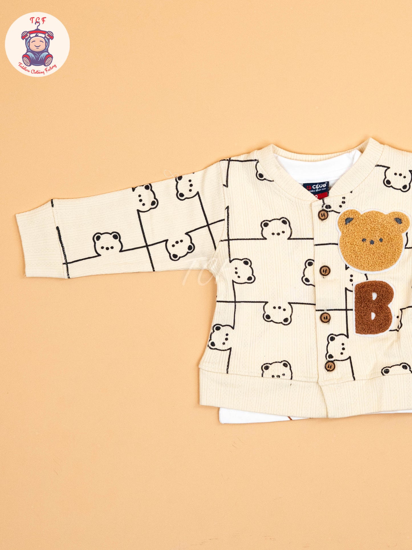 Cream -  Shirt With Shorts