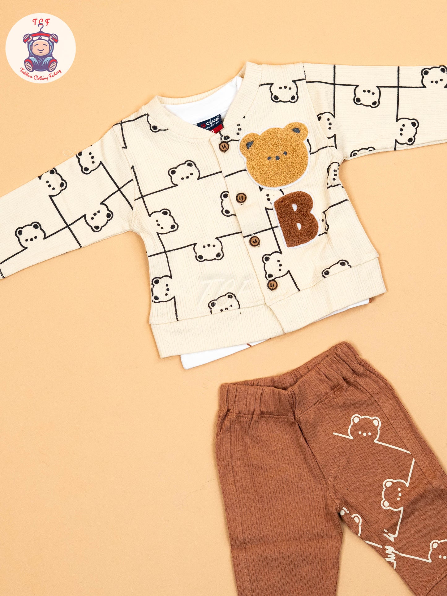 Cream -  Shirt With Shorts