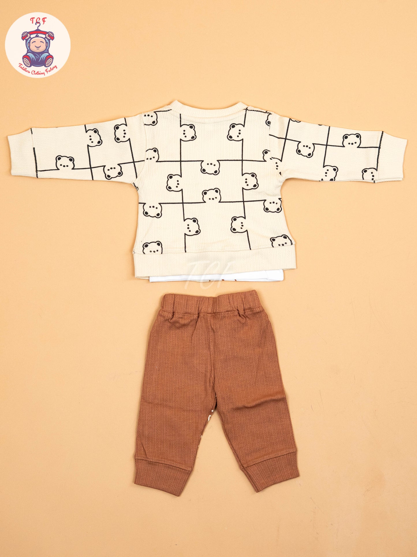 Cream -  Shirt With Shorts