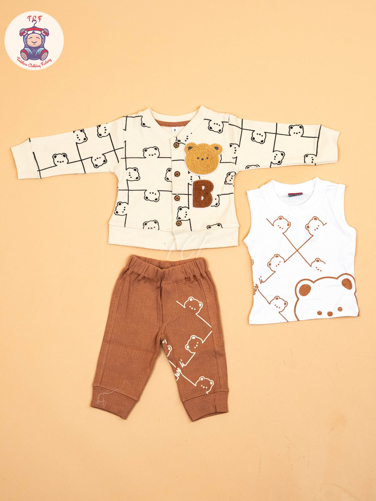 Cream -  Shirt With Shorts