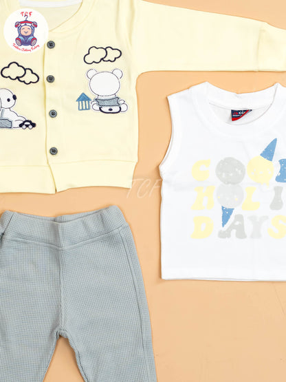 Yellow -T-Shirts & Shorts