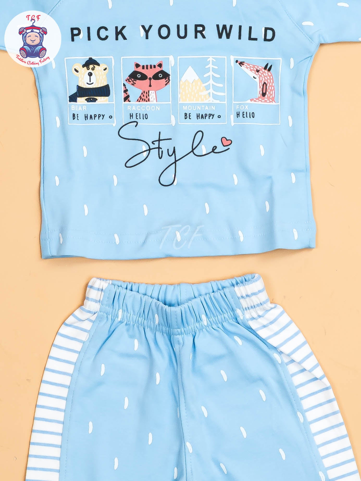 Sky Blue  - T-Shirts & Shorts