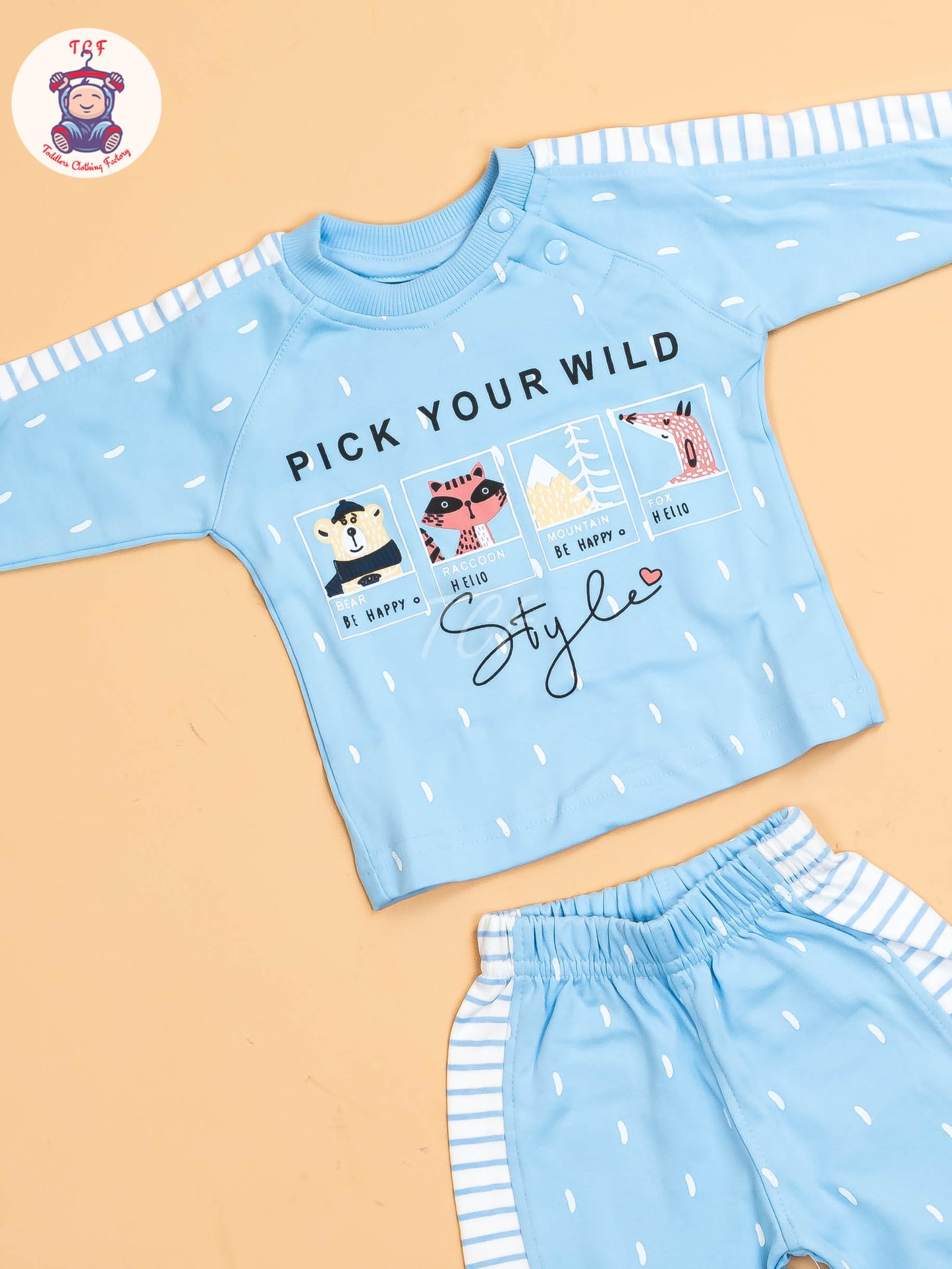 Sky Blue  - T-Shirts & Shorts