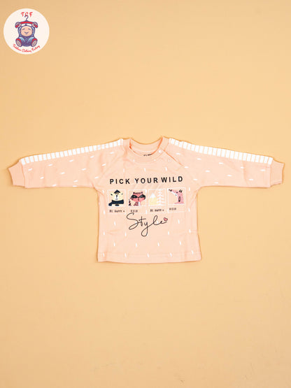 Peach -T-Shirts & Shorts