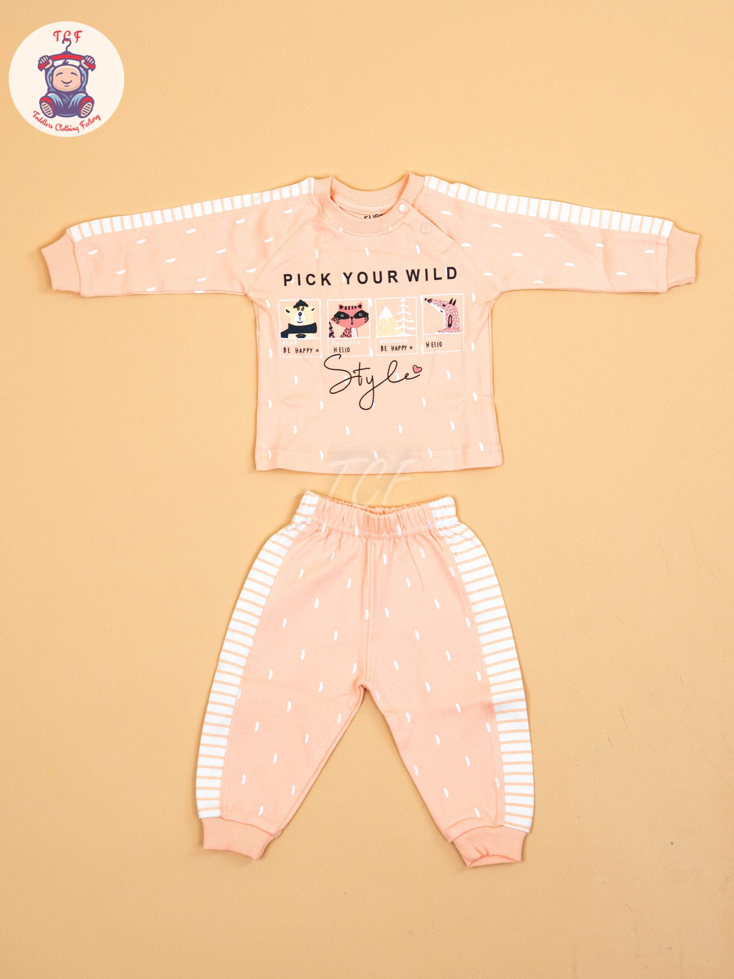 Peach -T-Shirts & Shorts