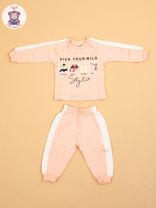 Peach -T-Shirts & Shorts