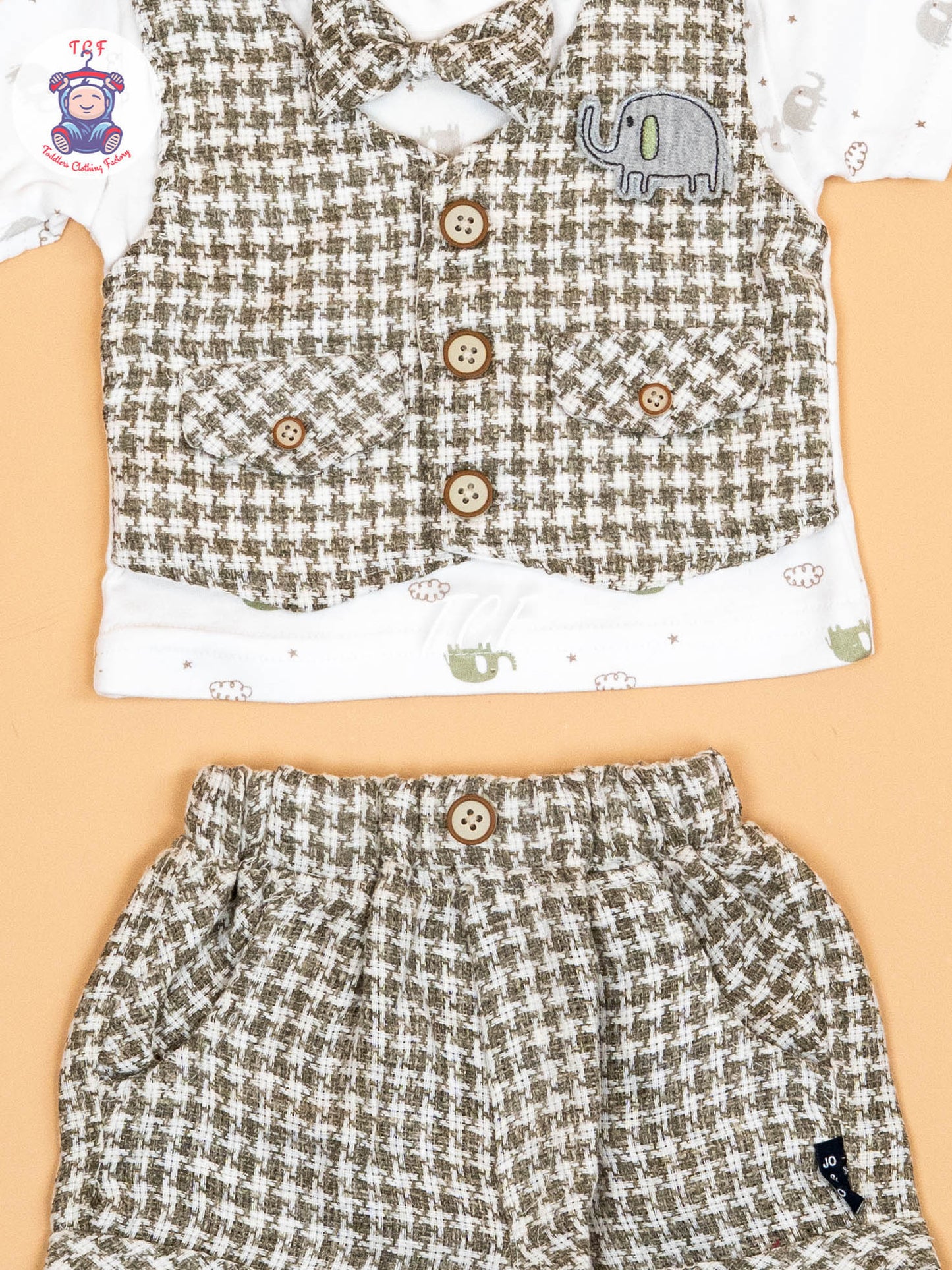 Green  & White   - T-Shirts & Shorts